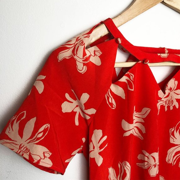 NWT! Viva Vena Chamberlan Dress - Orchid Print - Picture 4 of 6